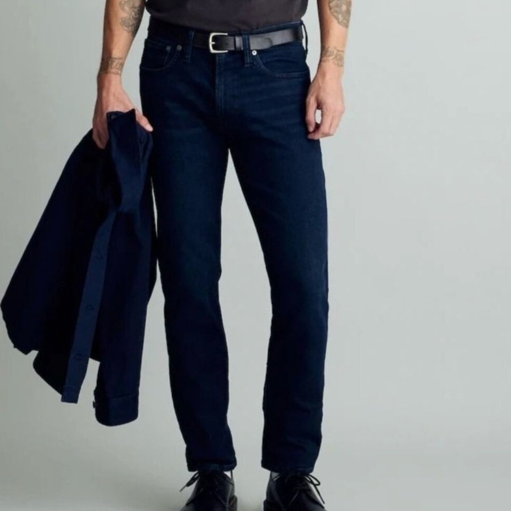 Madewell Jeans Men's Sz 32x28 Athletic Slim Tapered Navy Paxon Stretch NG322